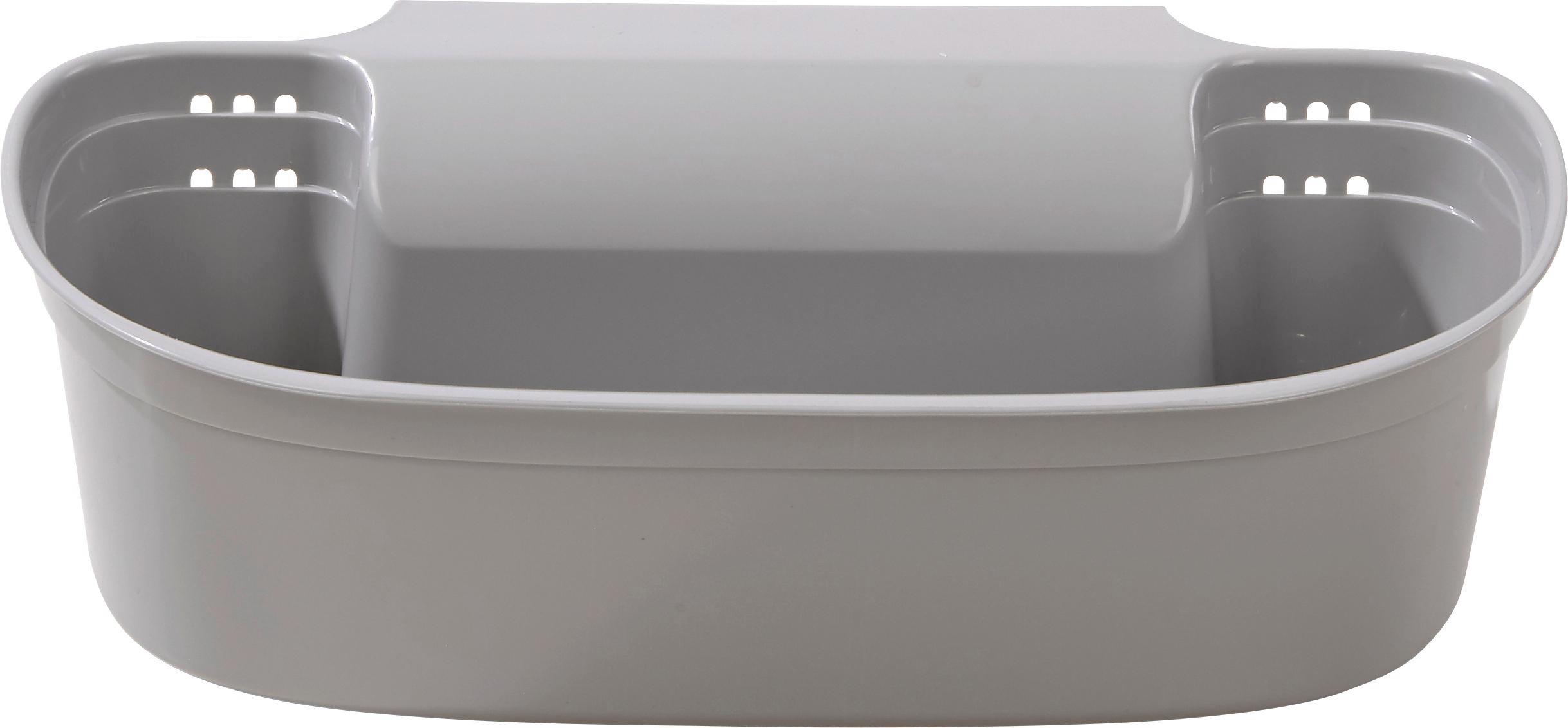 Einhängeeimer Jürgen - Transparent/Grau, KONVENTIONELL, Kunststoff (2,2l) - Homezone