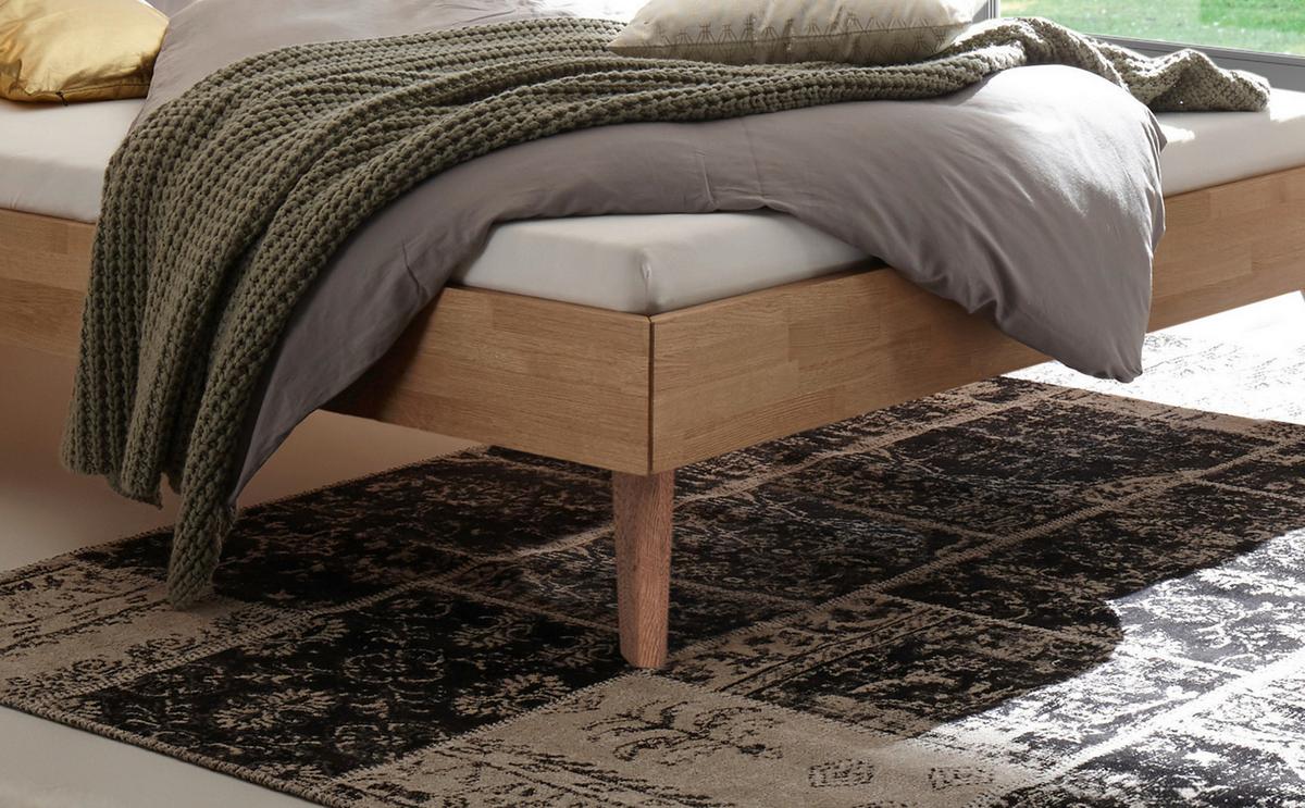 Bett Ortona Eiche 140x200 Cm - Eiche Bianco/Eichefarben, Design, Holz (140/200cm) - Hasena