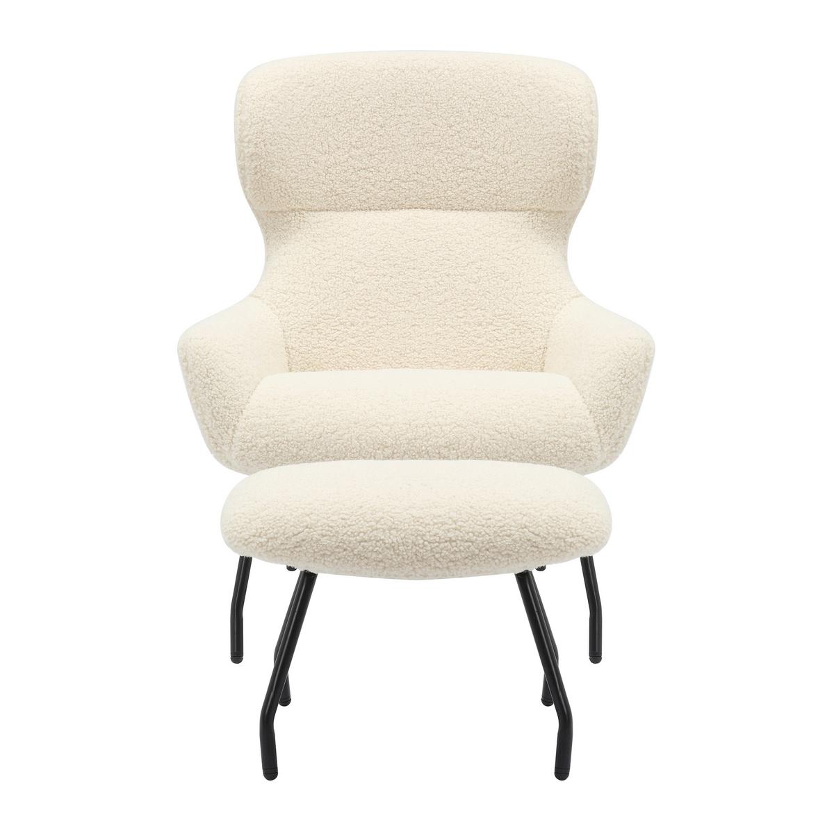 Sesselset Beige B: 79 Cm - Beige/Schwarz, MODERN, Textil (79/103/82cm) - Livetastic