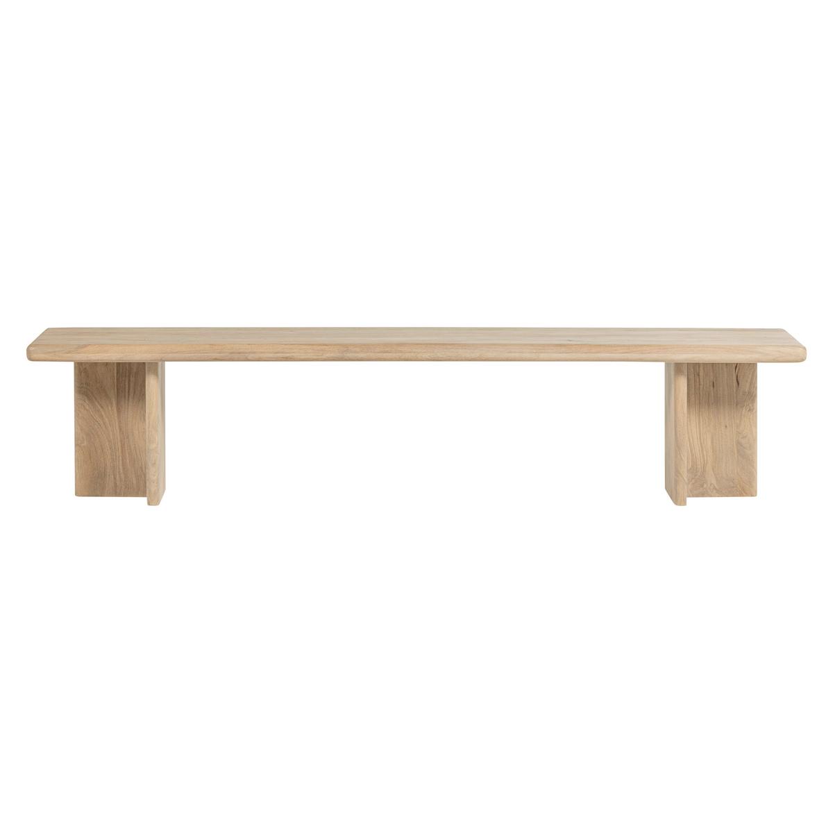 SITZBANK Ato Naturfarben B: 220cm - Naturfarben, MODERN, Holz (220/47/45cm) - Livetastic