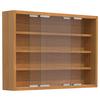 Hängevitrine Agisa M B: 57 cm Buchefarben - Buchefarben, MODERN, Glas/Holzwerkstoff (57/40/10cm) - MID.YOU