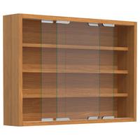 Hängevitrine Agisa M B: 57 cm Buchefarben - Buchefarben, MODERN, Glas/Holzwerkstoff (57/40/10cm) - MID.YOU