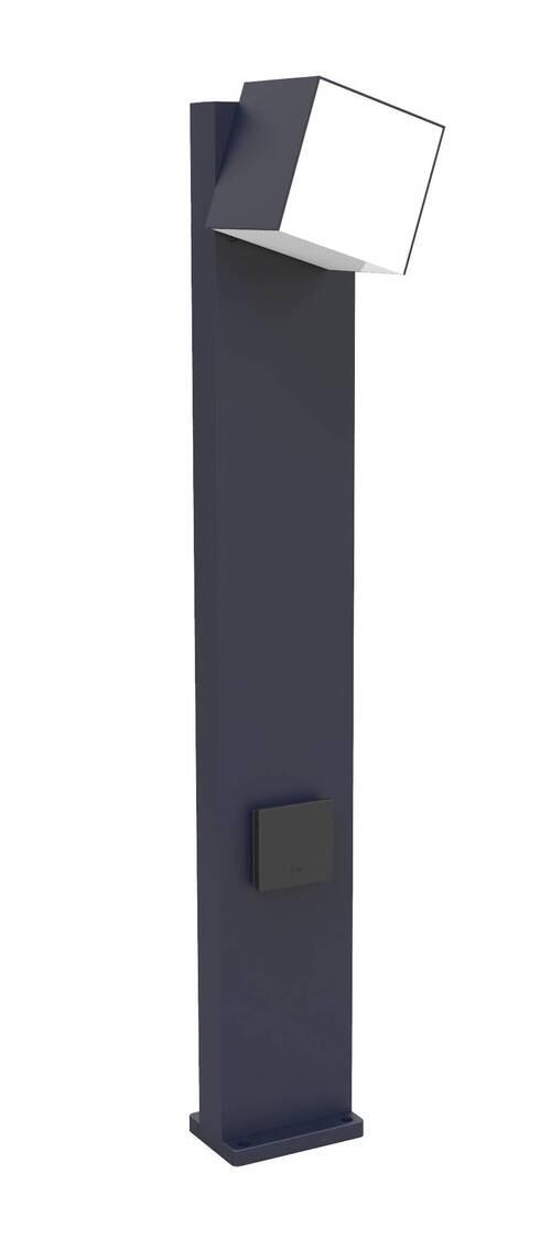 Wegeleuchte Cuba 12w Kunststoff Metall - Anthrazit/Weiß, Basics, Kunststoff/Metall (75/11/13,7cm)