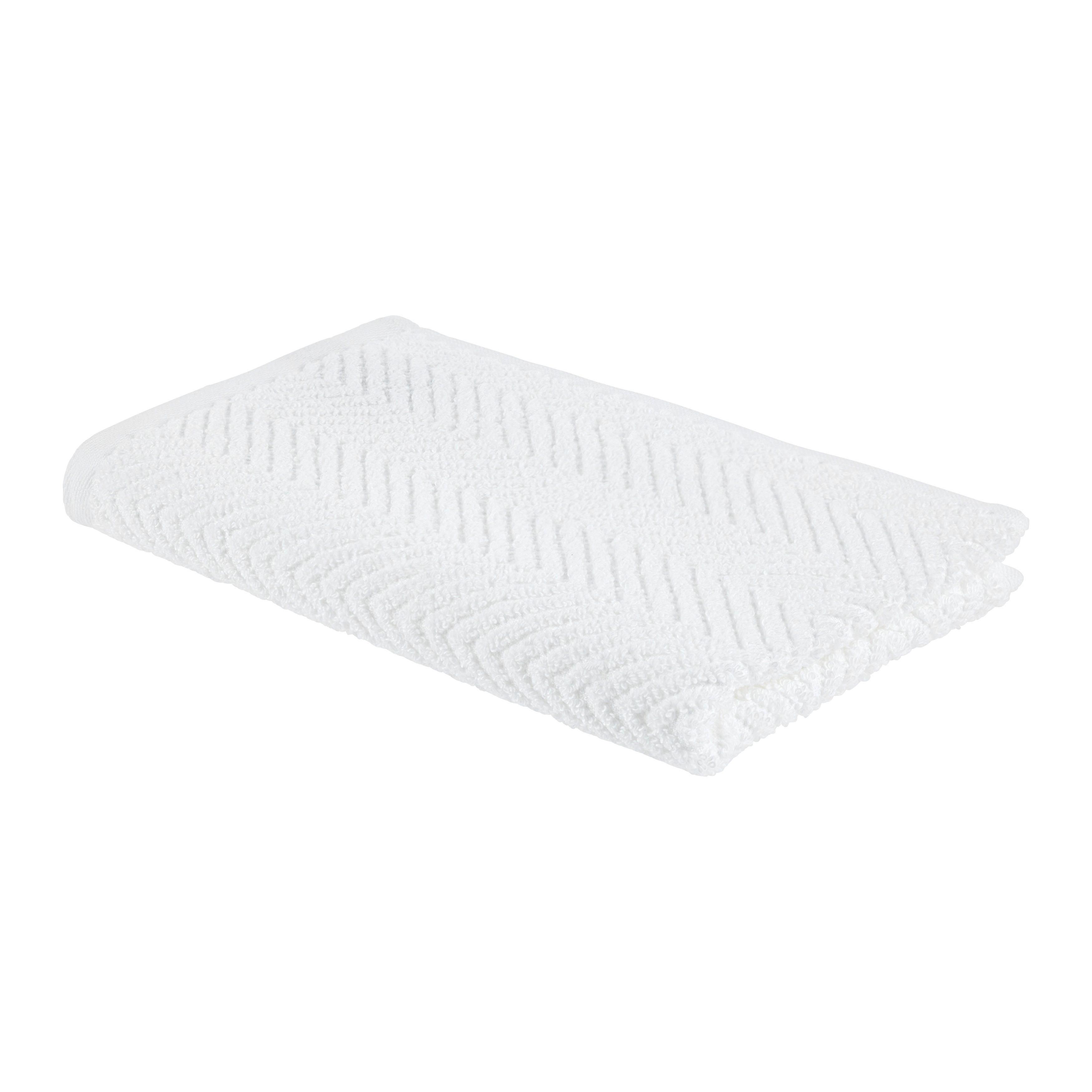 RUČNÍK PRO HOSTY OCEAN - bílá, textil (30/50cm) - Premium Living