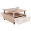 Couchtisch mit 2 Schubladen Duo San Remo Hell Dekor - Eichefarben/Weiß, KONVENTIONELL, Holzwerkstoff (75/45/75cm) Couchtisch mit 2 Schubladen Duo San Remo Hell Dekor - Eichefarben/Weiß, KONVENTIONELL, Holzwerkstoff (75/45/75cm)