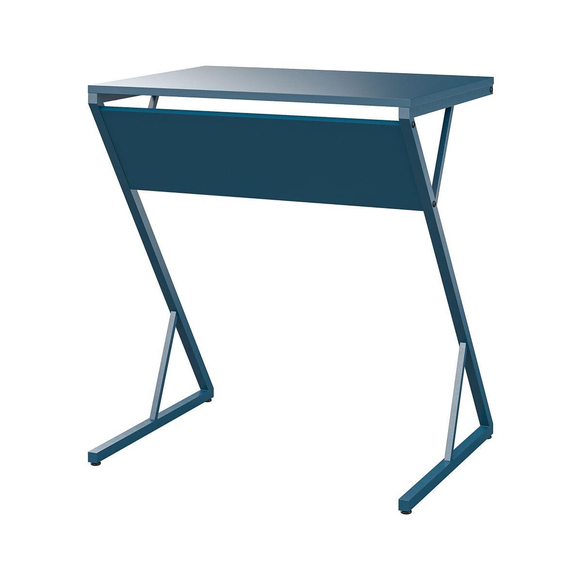Schreibtisch Regal Blau B: 72 Cm - Blau, Design, Holzwerkstoff/Metall (64/72/49cm) - MID.YOU