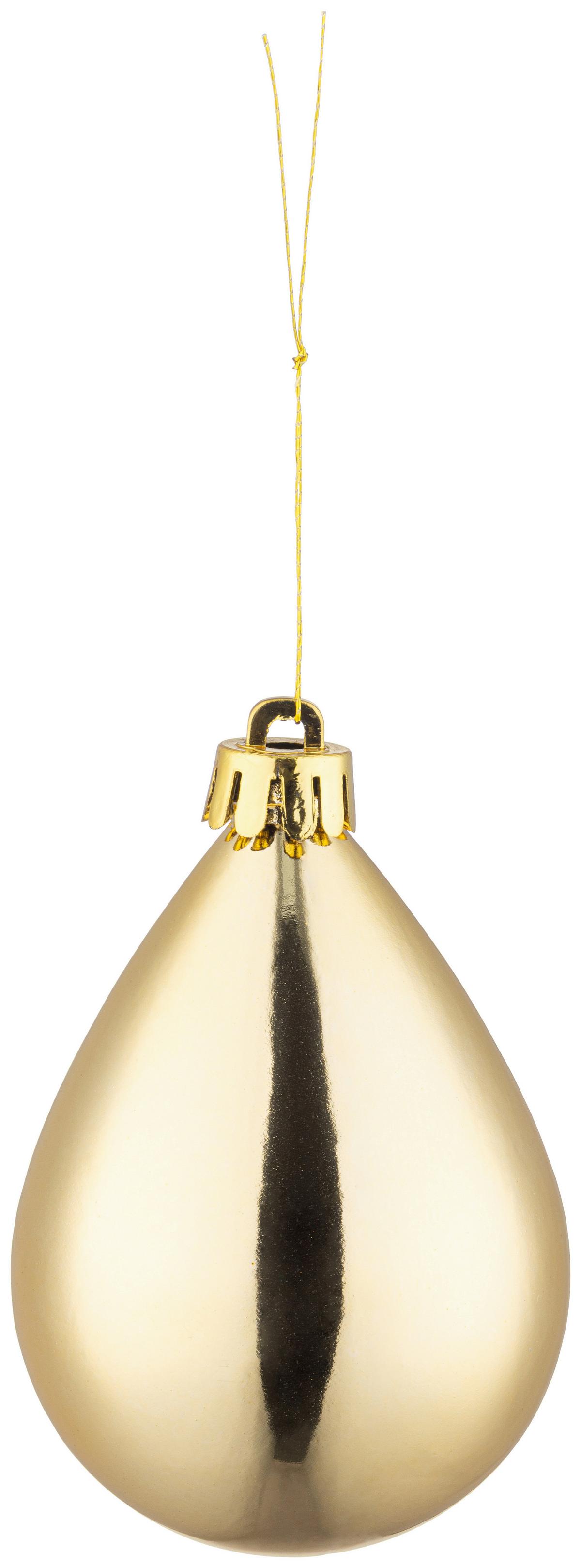 CHRISTBAUMKUGEL-SET Ena, Goldfarben, 90-teilig - Goldfarben, KONVENTIONELL, Kunststoff - Luca Bessoni