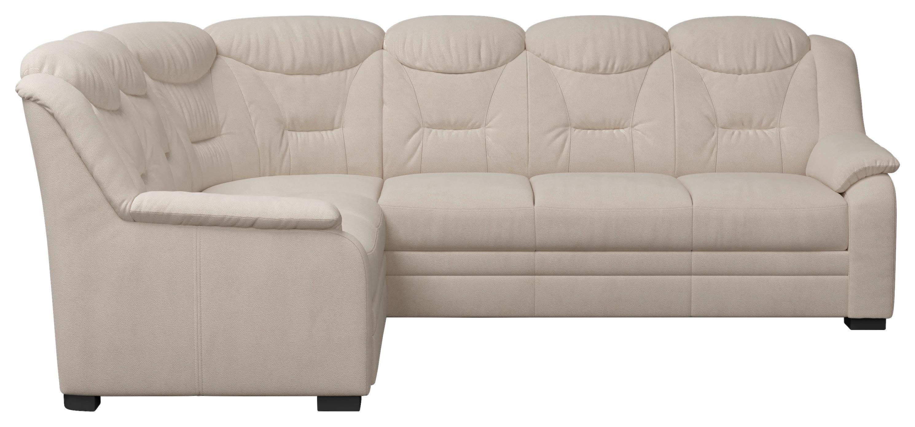 Ecksofa Marcus Beige S: 211x263 cm - Beige/Schwarz, Basics, Textil (211/263cm) - MID.YOU