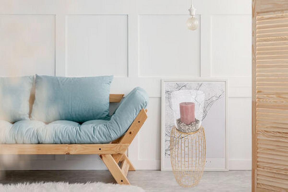 STOJAN NA SVIEČKU BLISS - zlatá, Design, kov/sklo (28/73/28cm)