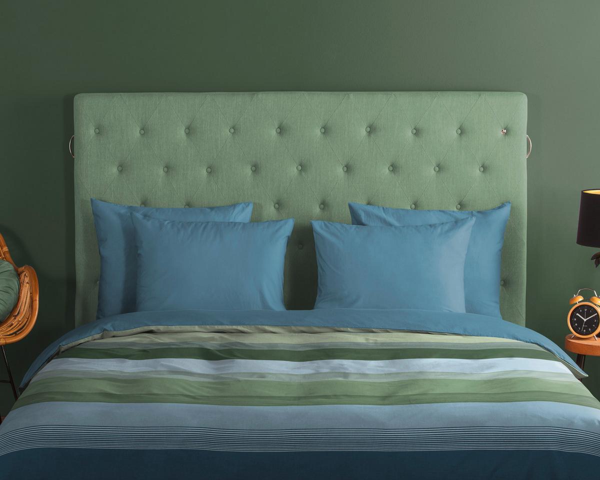 WENDEBETTWÄSCHE MALI - Blau/Multicolor, Design, Textil (140/200cm)