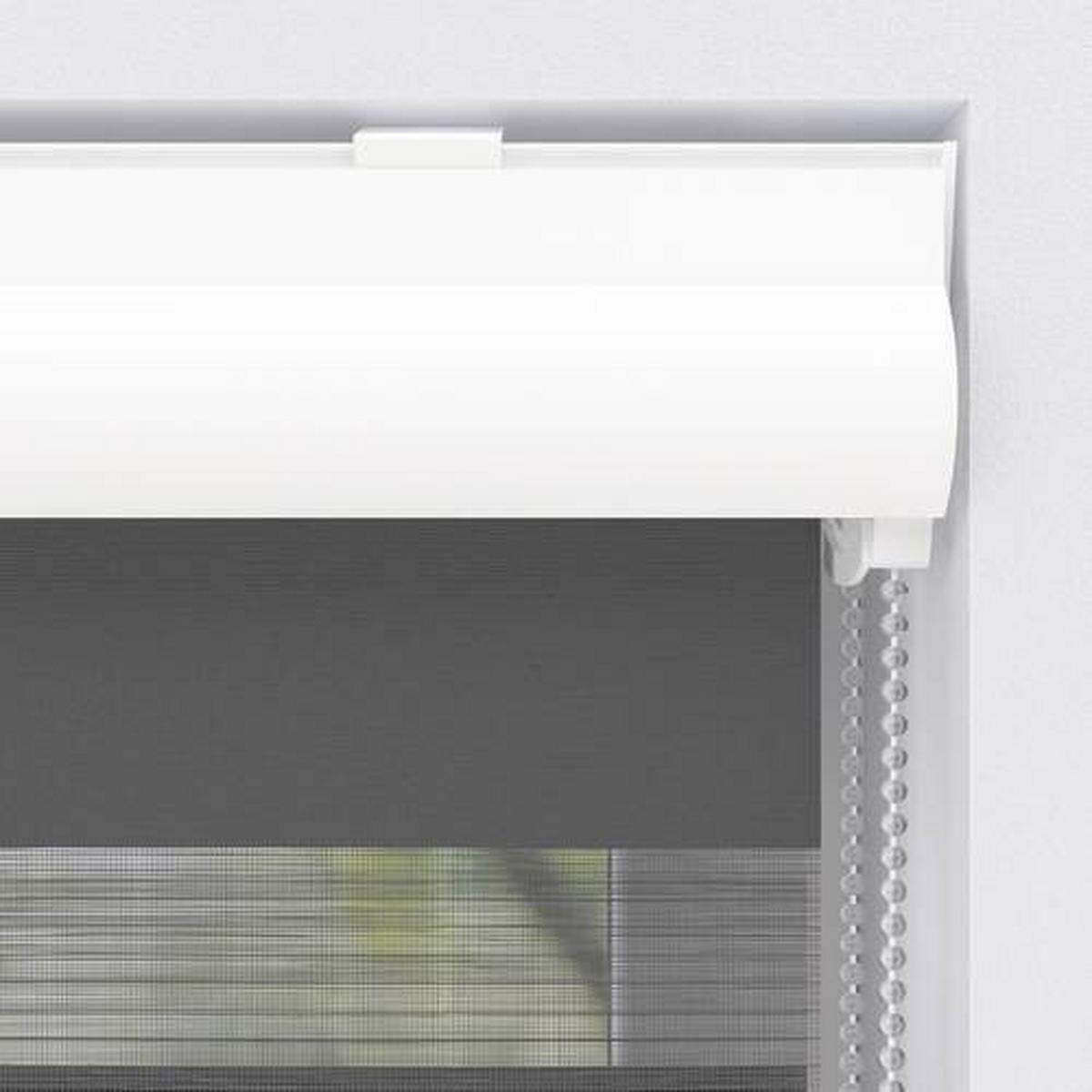 Doppelrollo Doppel-Rollo K.28mm Tl - Schwarz, KONVENTIONELL, Textil (160/175cm)
