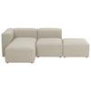 Ecksofa Lena Creme Flachgewebe - Creme, Design, Textil (160/250cm) - Max Winzer