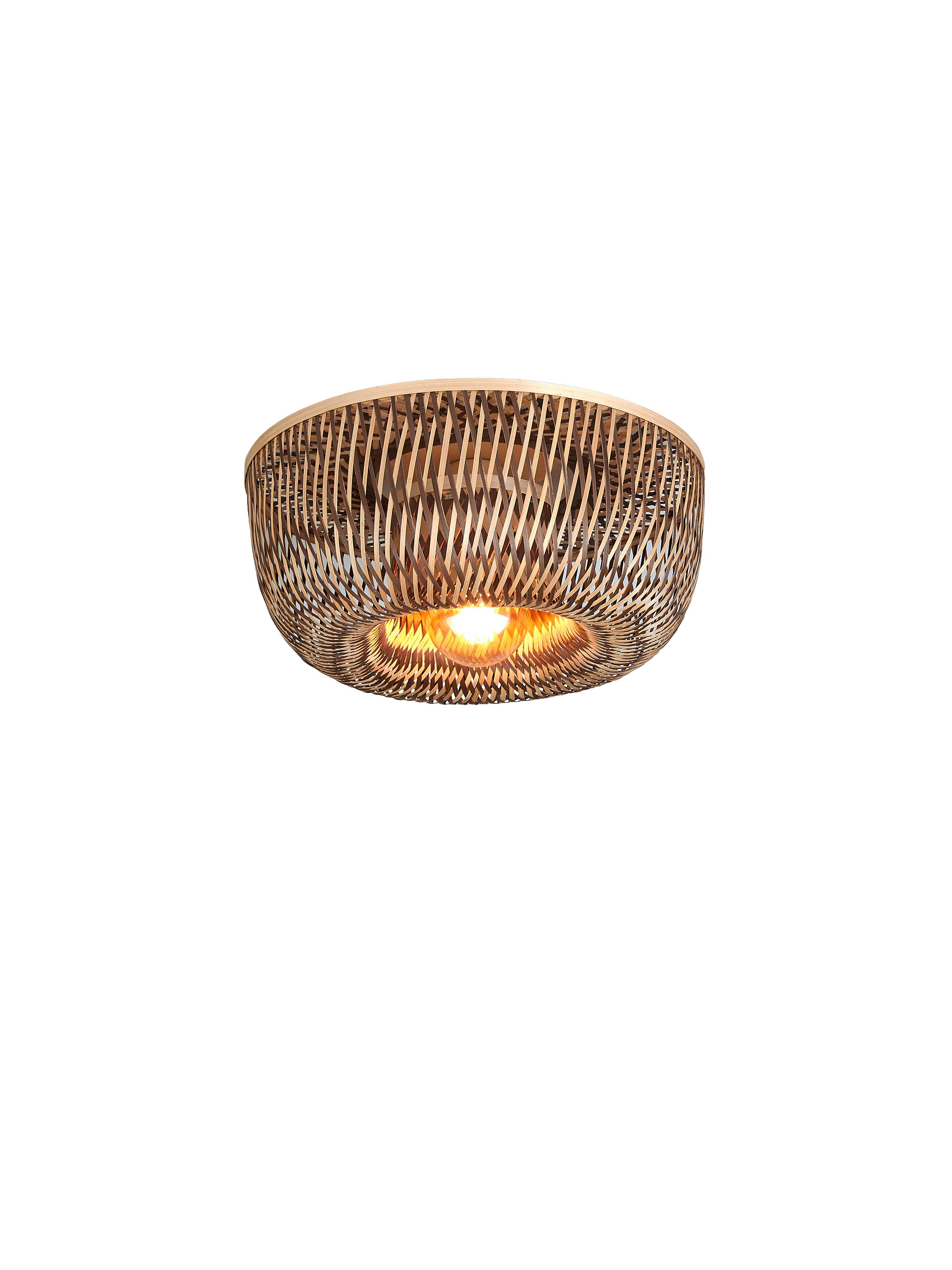 Deckenleuchte Barbados - Braun/Naturfarben, Basics, Naturmaterialien (35/15cm) - Good & Mojo