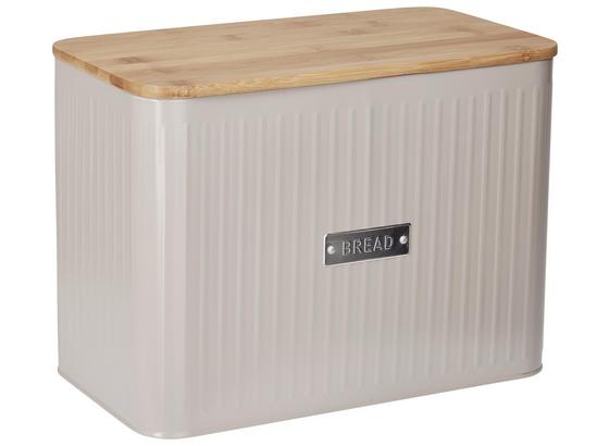 Box Na Chlieb Cosima - prírodné farby/sivá, Moderný, kov/drevo (33/18/24cm) - Zandiara Box Na Chlieb Cosima - prírodné farby/sivá, Moderný, kov/drevo (33/18/24cm) - Zandiara