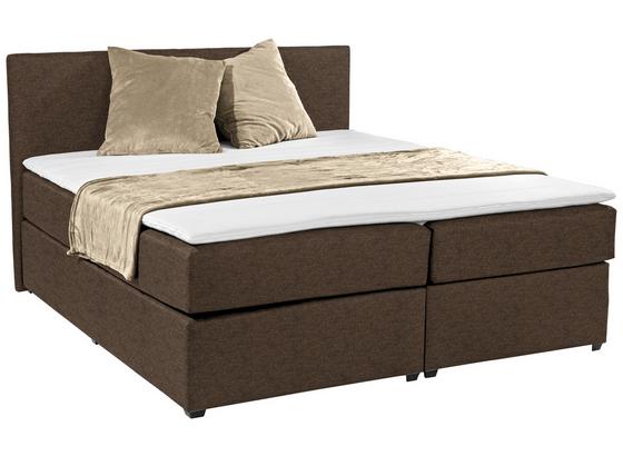 Postel Boxspring Titania - hnědá, Konvenční, textil (180/200cm) Postel Boxspring Titania - hnědá, Konvenční, textil (180/200cm)