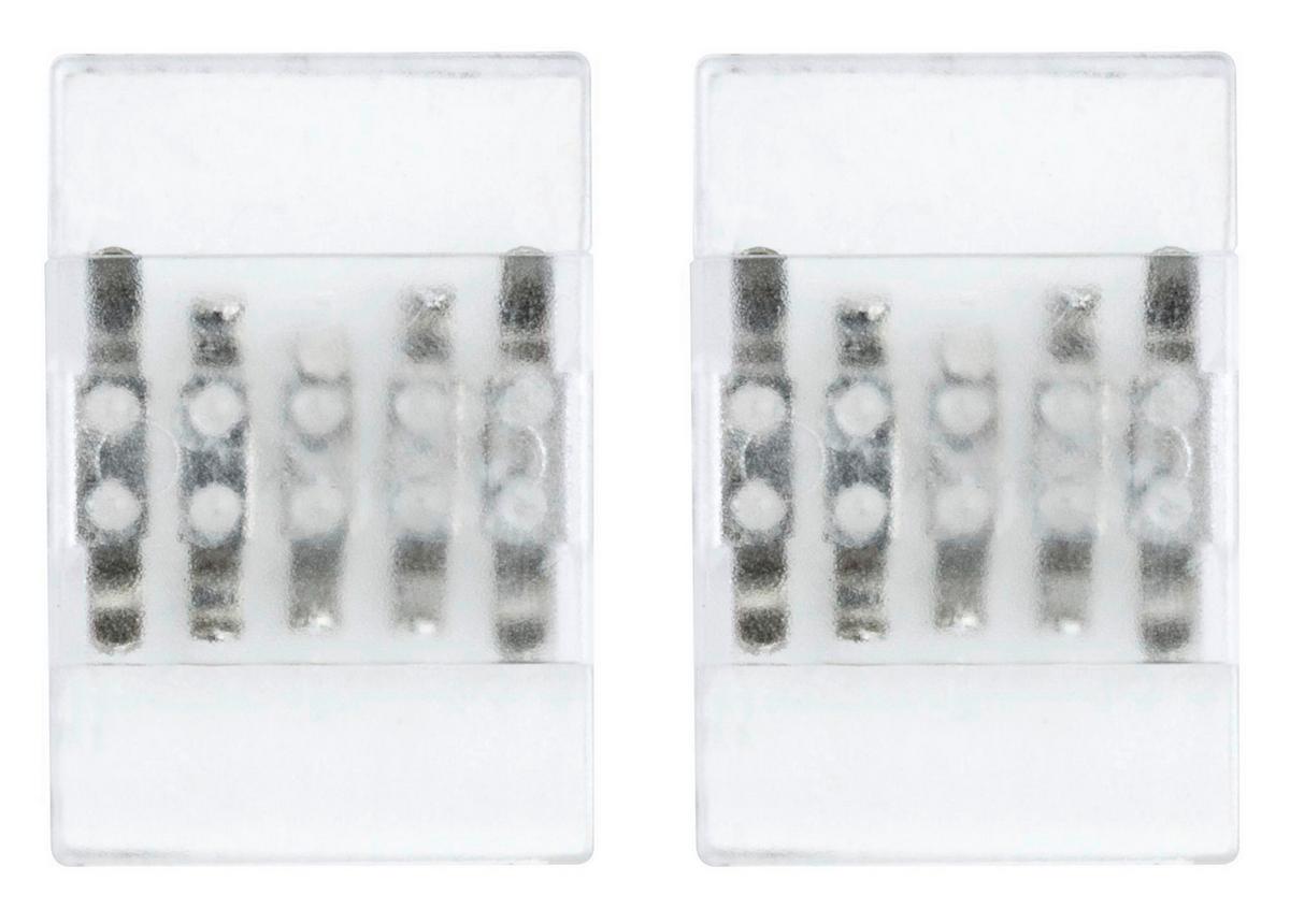 Led-streifen Connector Verbindungstück Weiß - Weiß, Basics, Kunststoff (2,0/0,45cm) - Paulmann