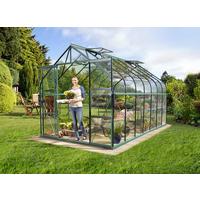 Gewächshausbausatz Diana 11500 11,5 m2 Metall/Glas - Smaragdgrün, Basics, Glas/Metall (263,5/254,4/445cm)