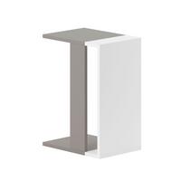 Couchtisch Zetti Weiß/mokka B: 40 Cm - Weiß/Mokka, Design, Holzwerkstoff (30/40/57cm) - Livetastic