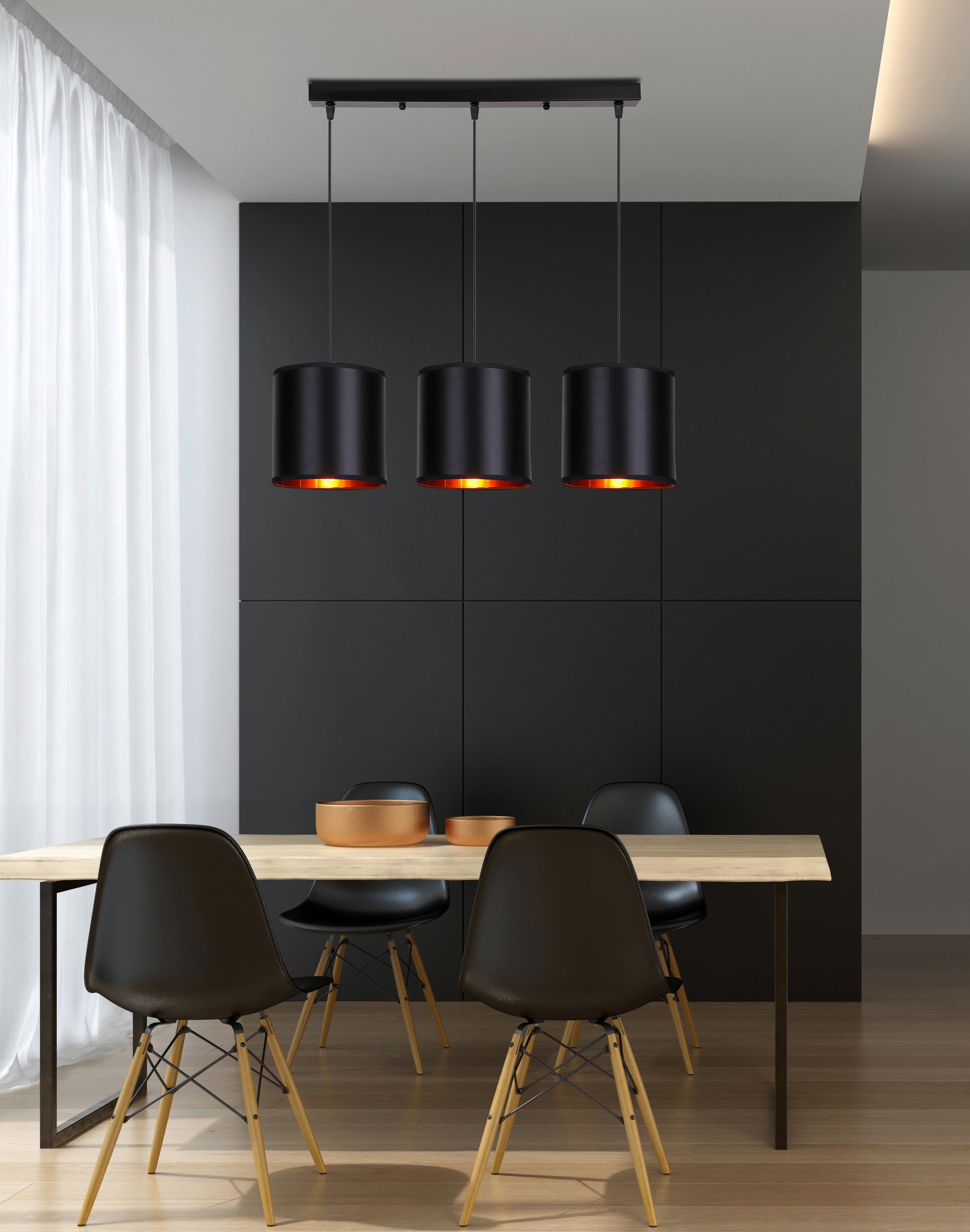 Pendelleuchte 33-00736 Candida - Schwarz, Design, Kunststoff/Metall (70/20/100cm)
