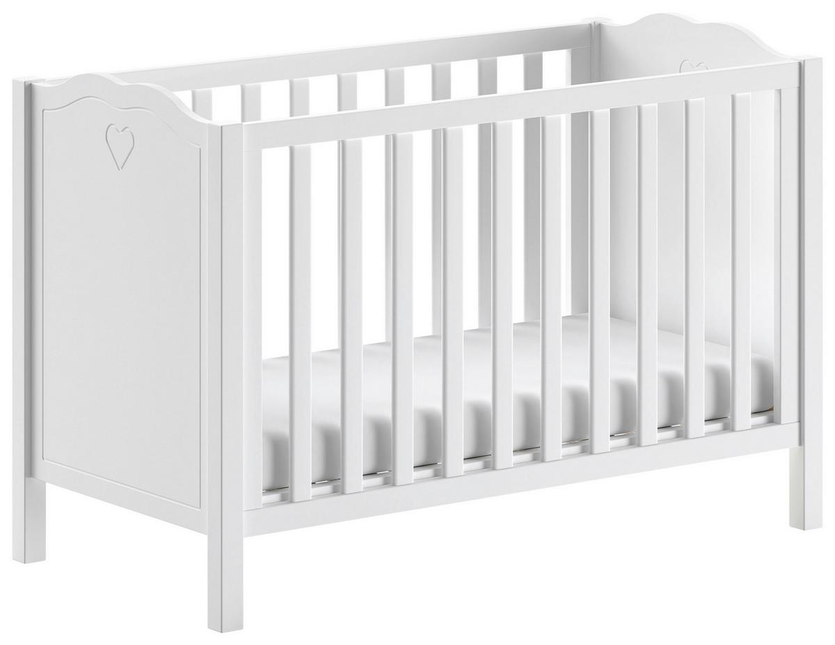 BABYZIMMER Amori Weiß 3-teilig - Weiß, MODERN, Holz/Holzwerkstoff - Vipack