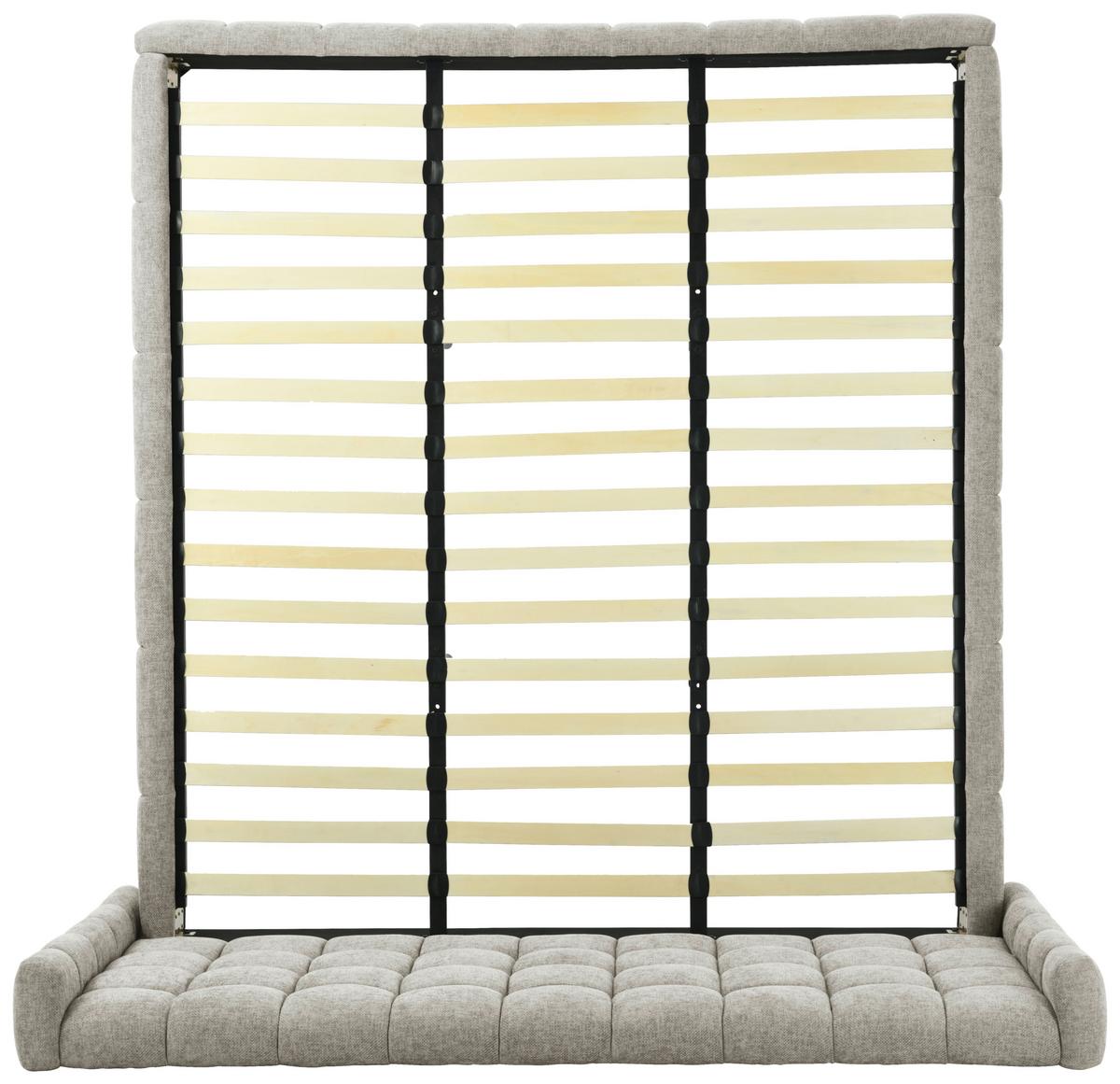 Polsterbett Stitch Grau B: 218 Cm - Eichefarben/Schwarz, Design, Holz/Textil (218/116/222cm) - Livetastic