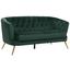 Dreisitzer-Sofa Lita B: 183 cm Samt Dunkelgrün - Dunkelgrün/Goldfarben, MODERN, Textil/Metall (183/78/83cm) - Ti`me Dreisitzer-Sofa Lita B: 183 cm Samt Dunkelgrün - Dunkelgrün/Goldfarben, MODERN, Textil/Metall (183/78/83cm) - Ti`me