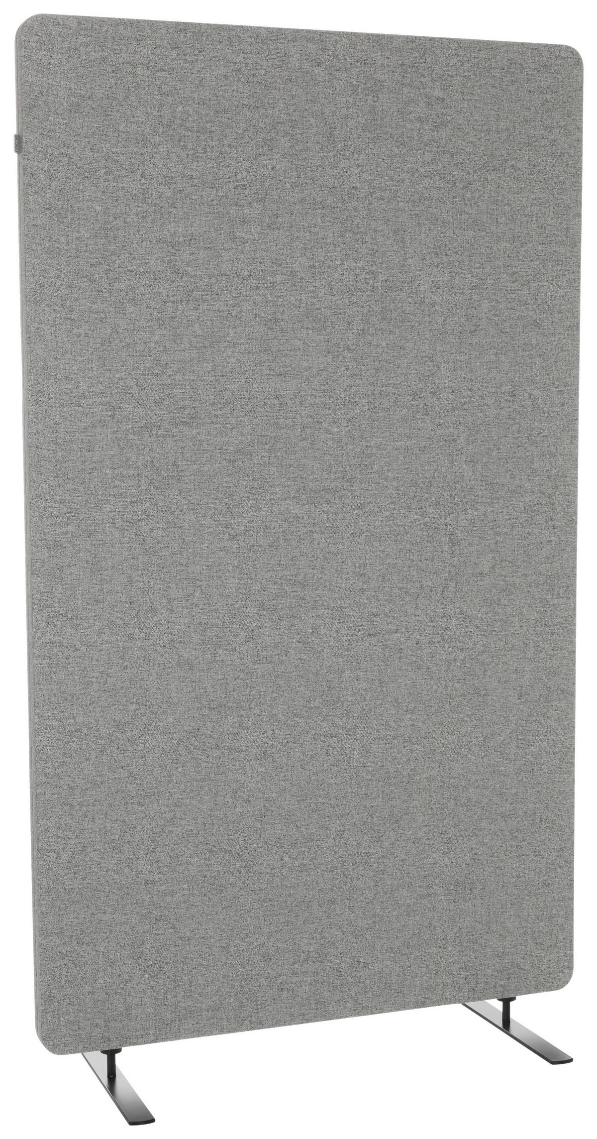 Trennwand Flexmiut Stand - Hellgrau, Basics, Kunststoff/Textil (80/142/35cm) - MID.YOU