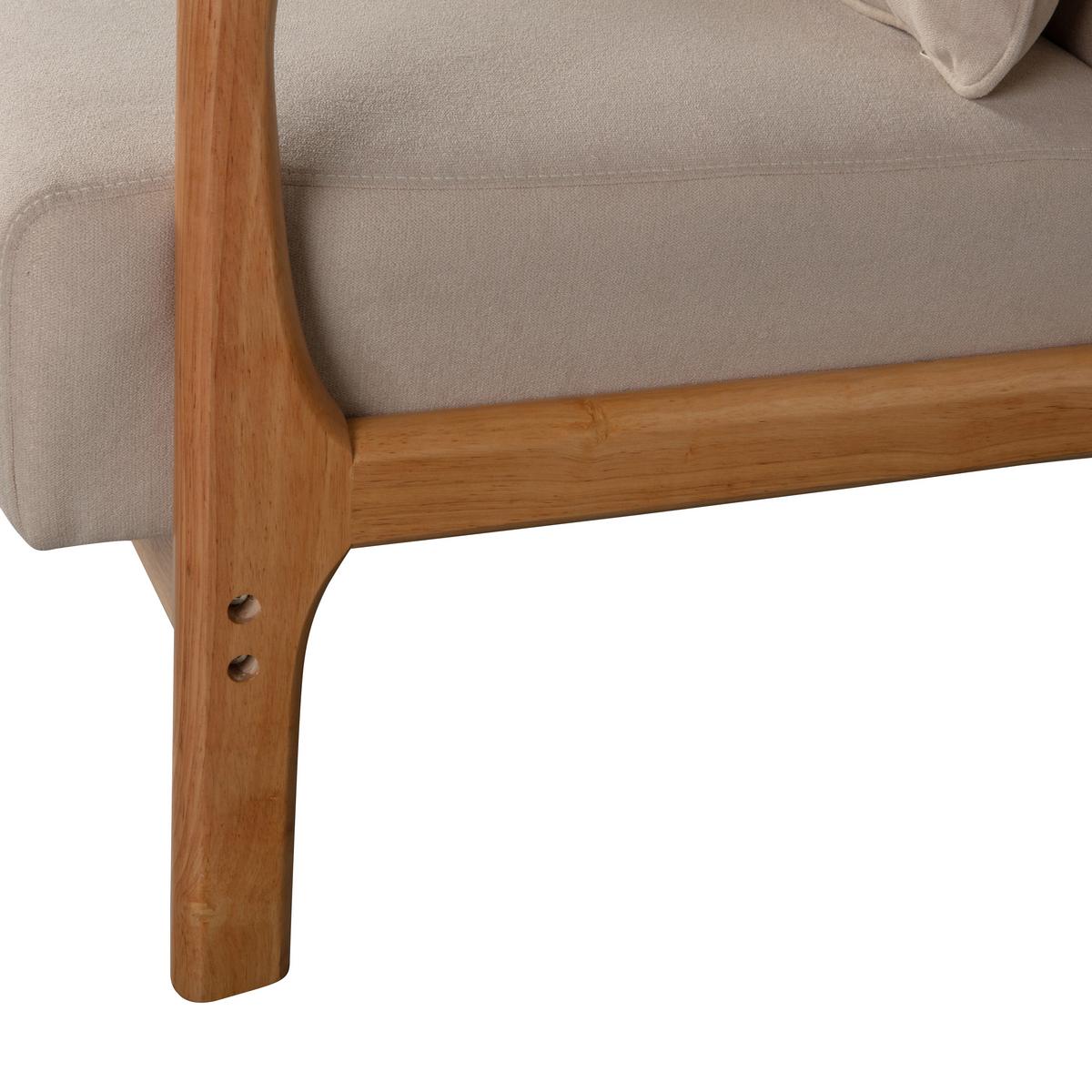 Sessel Mark Naturfarben B: 67cm - Naturfarben, Design, Holz/Textil (67/75/82cm) - Livetastic