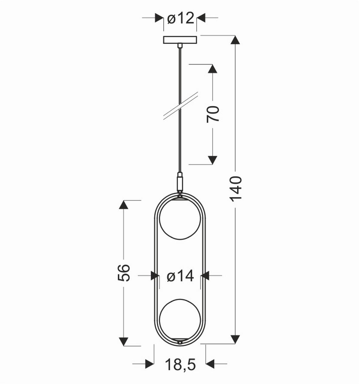 Pendelleuchte 32-44105 Cordel - Messingfarben/Bernsteinfarben, KONVENTIONELL, Metall (18.5/14/140cm)