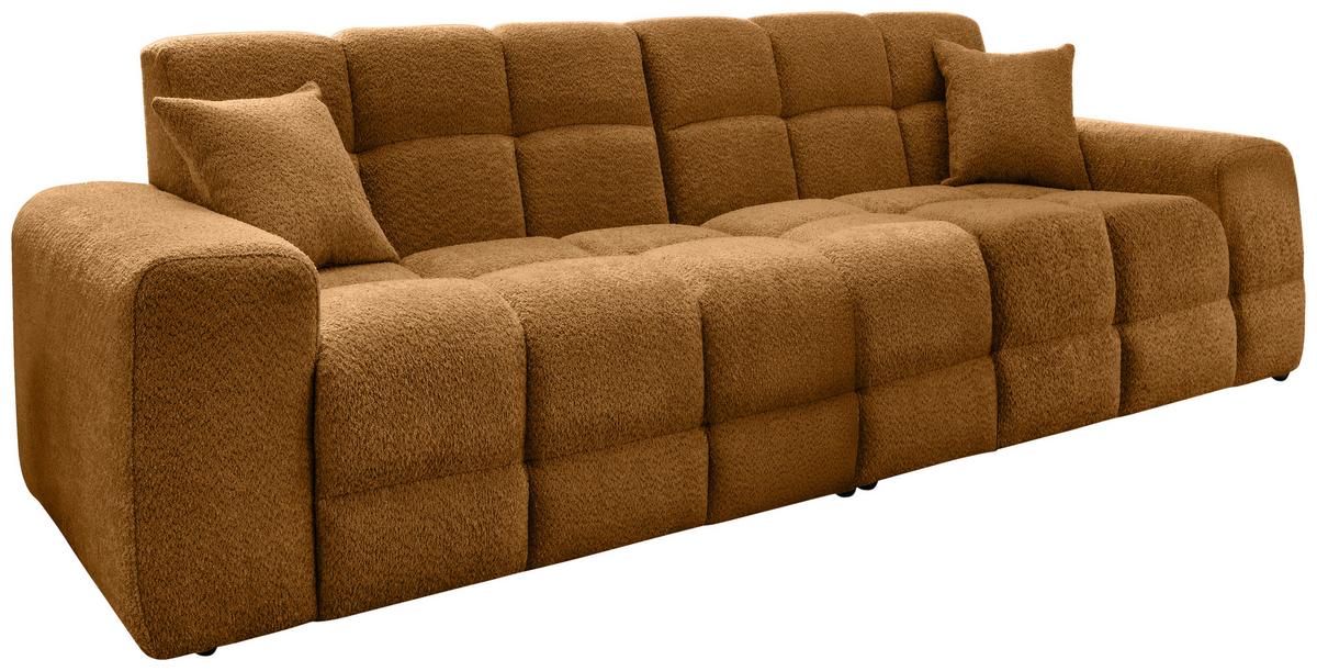 Viersitzer-Sofa Bosco, Goldfarben B: 300 cm - Goldfarben/Schwarz, MODERN, Textil (300/87/120cm) - Livetastic