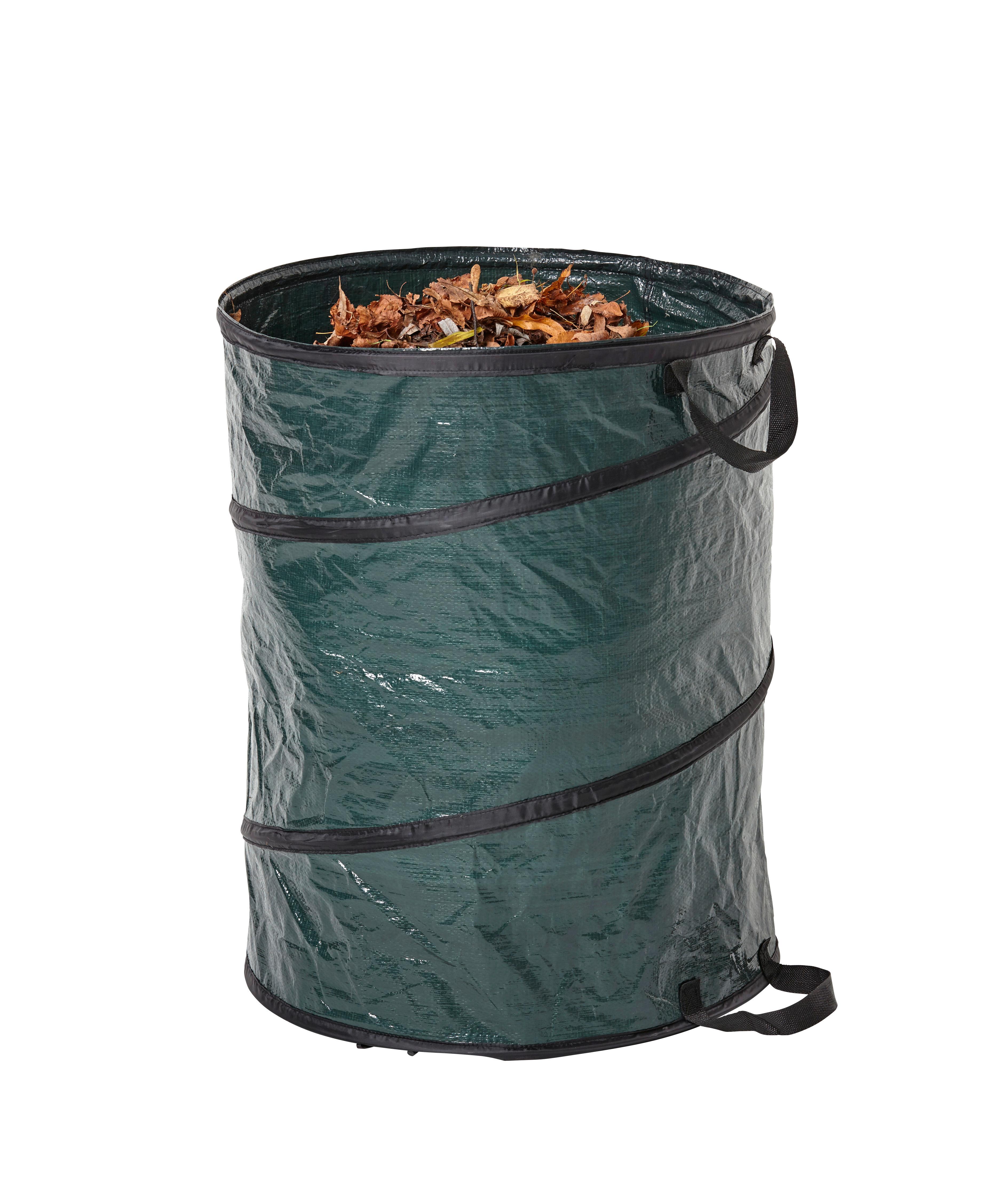 Gartenabfallsack Poppi 160 L Ø 55 Cm, Reißfest U. Faltbar - Grün, Kunststoff (55cm) - Homezone
