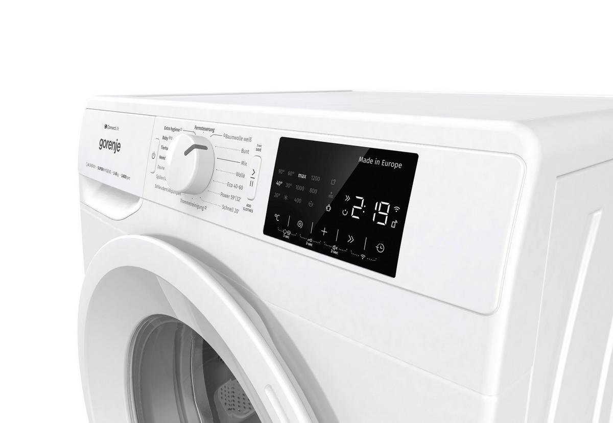 Waschmaschine Wpnei84a1dts - Weiß, Basics, Glas/Kunststoff (60/85/54,5cm) - Gorenje