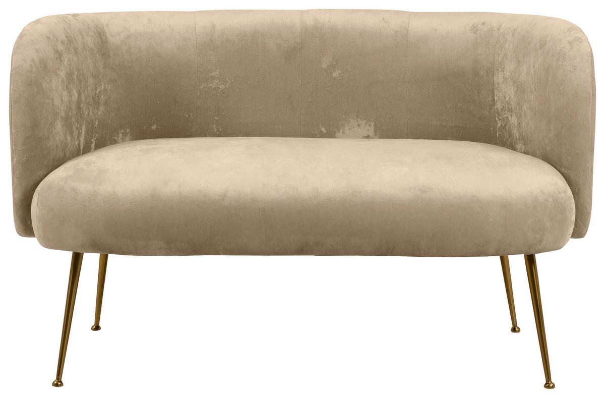 2-Sitzer-Sofa Cloe Beige - Beige, KONVENTIONELL, Textil (126/77/70cm) - MID.YOU