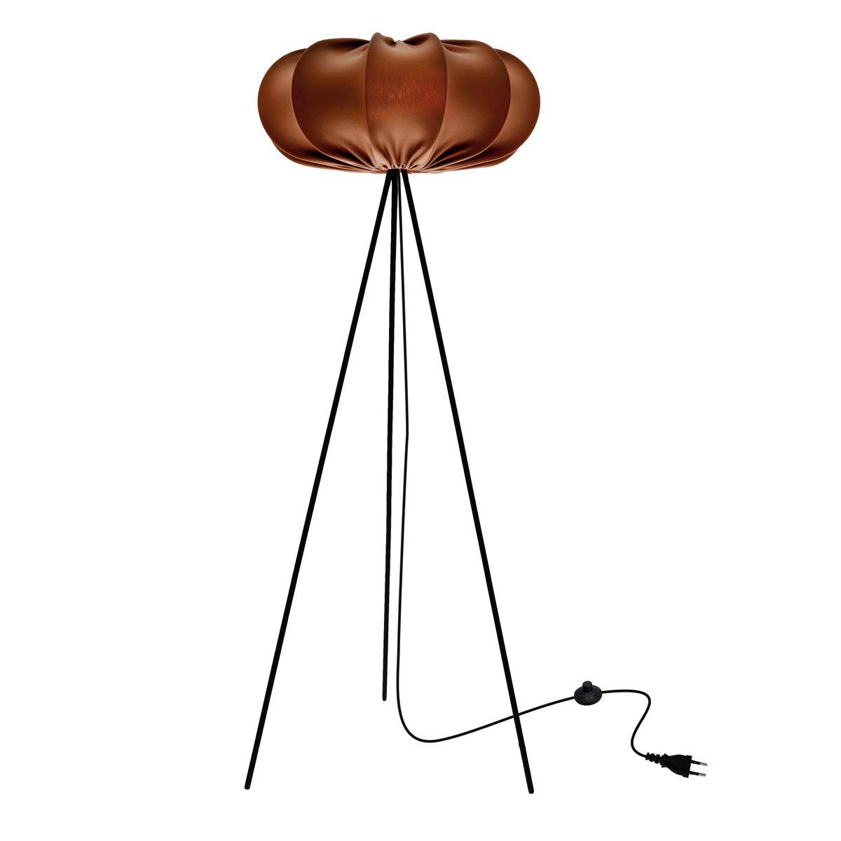 Stehleuchte 51-42026 Caffe - Schwarz/Mokka, KONVENTIONELL, Kunststoff/Metall (52/52/147cm)