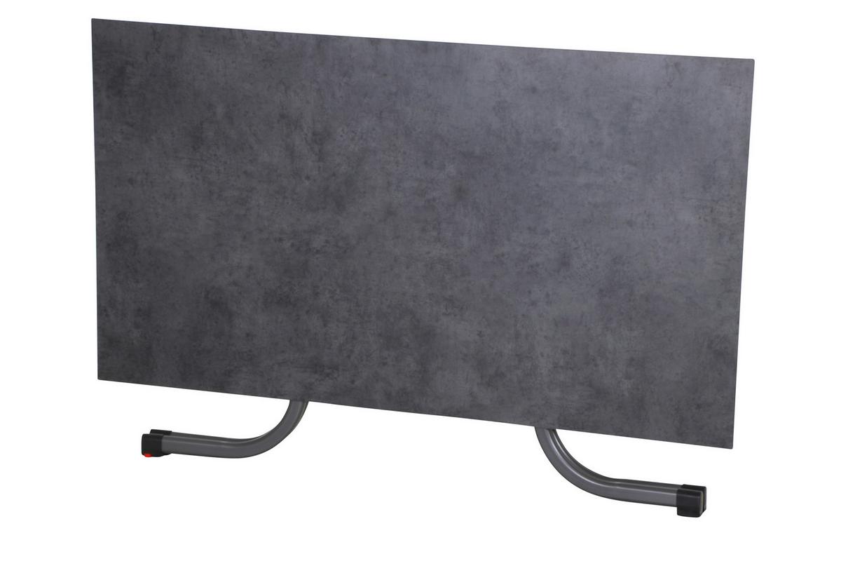 Gartentisch Klappbar Metall /Kunststoff/Holz L 160 cm - Anthrazit, KONVENTIONELL, Holzwerkstoff/Kunststoff (160/90/71cm) - Siena Garden