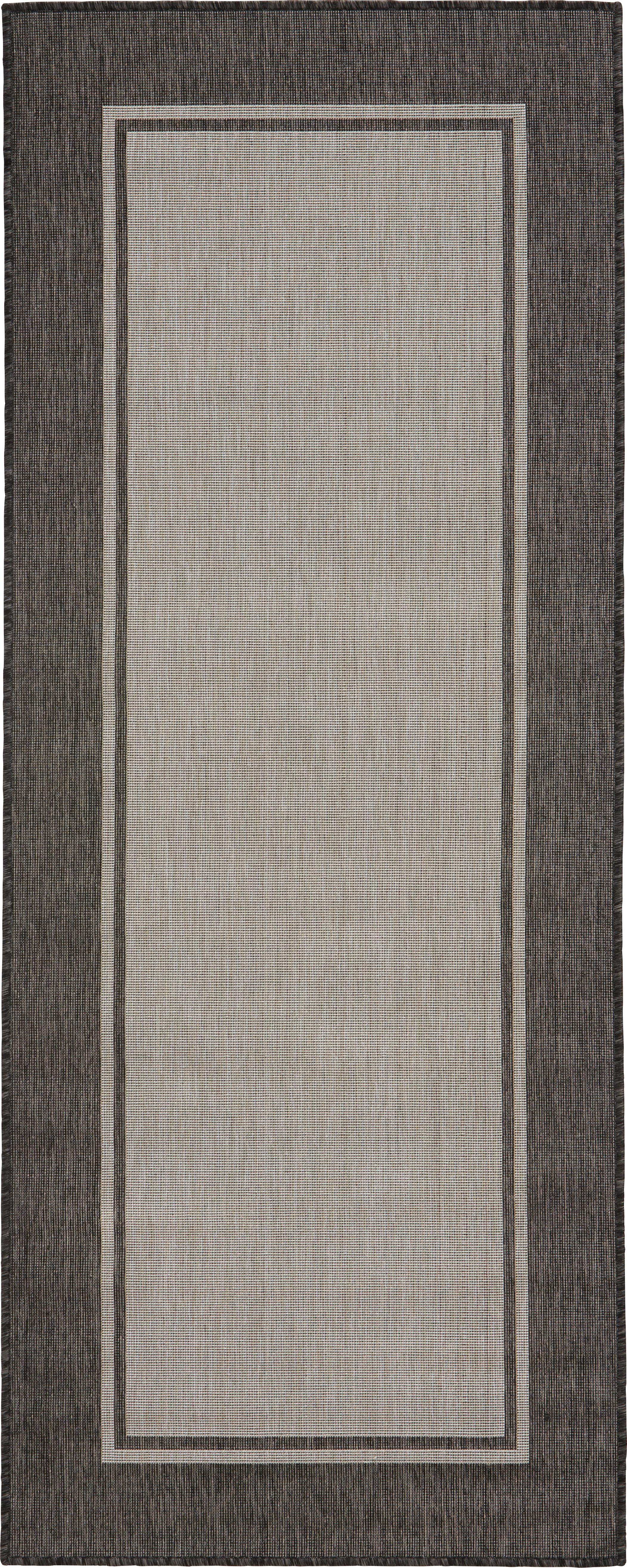Teppich Läufer Grau Justin 80x200 Cm - Grau, KONVENTIONELL, Textil (80/200cm) - James Wood