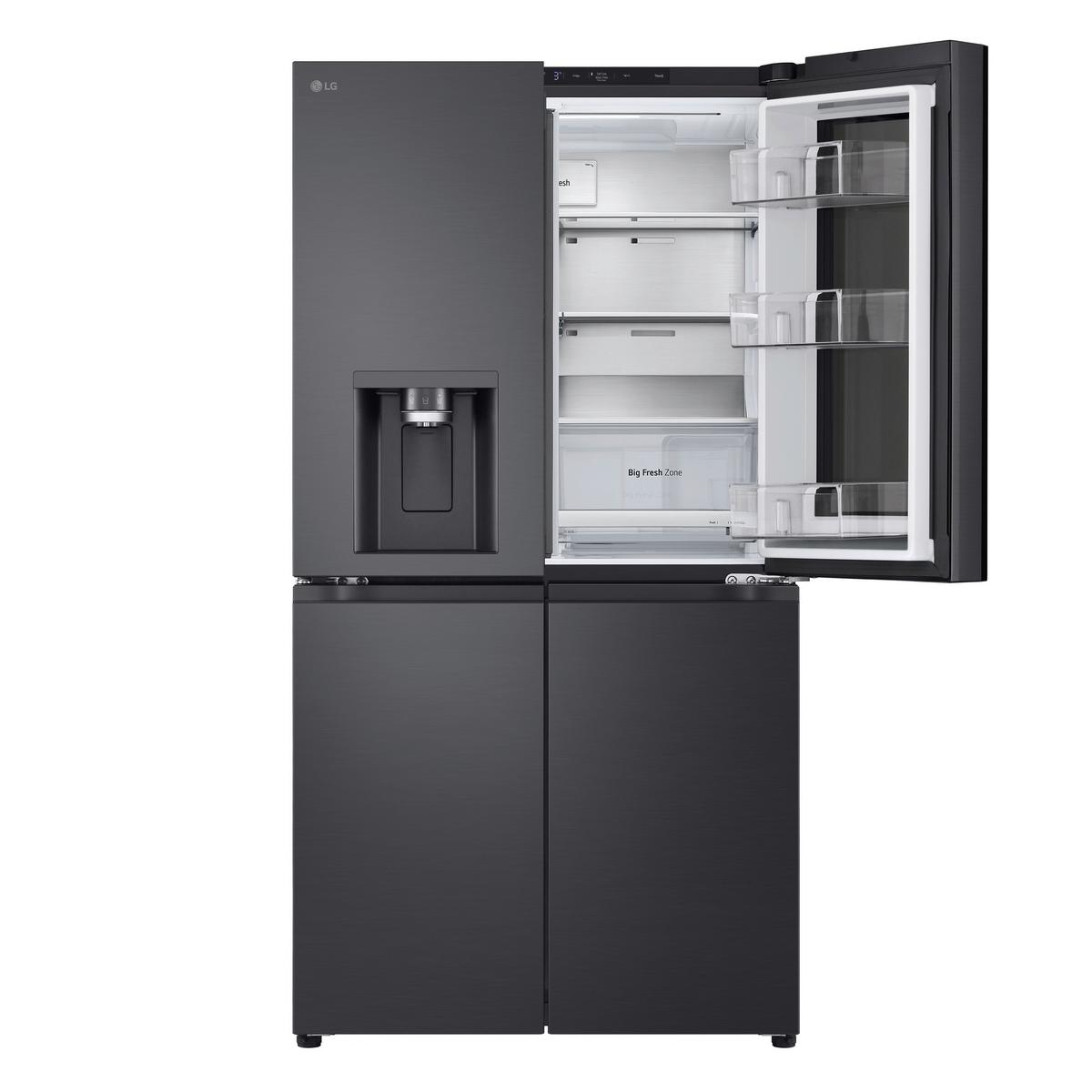 Side-By-Side Gmg960evje - Schwarz, Basics, Glas/Kunststoff (91,4/179,2/72,9cm) - LG