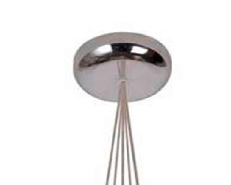 Pendelleuchte 50106168 Lukka - Multicolor, Design, Glas/Metall (32/32/110cm)