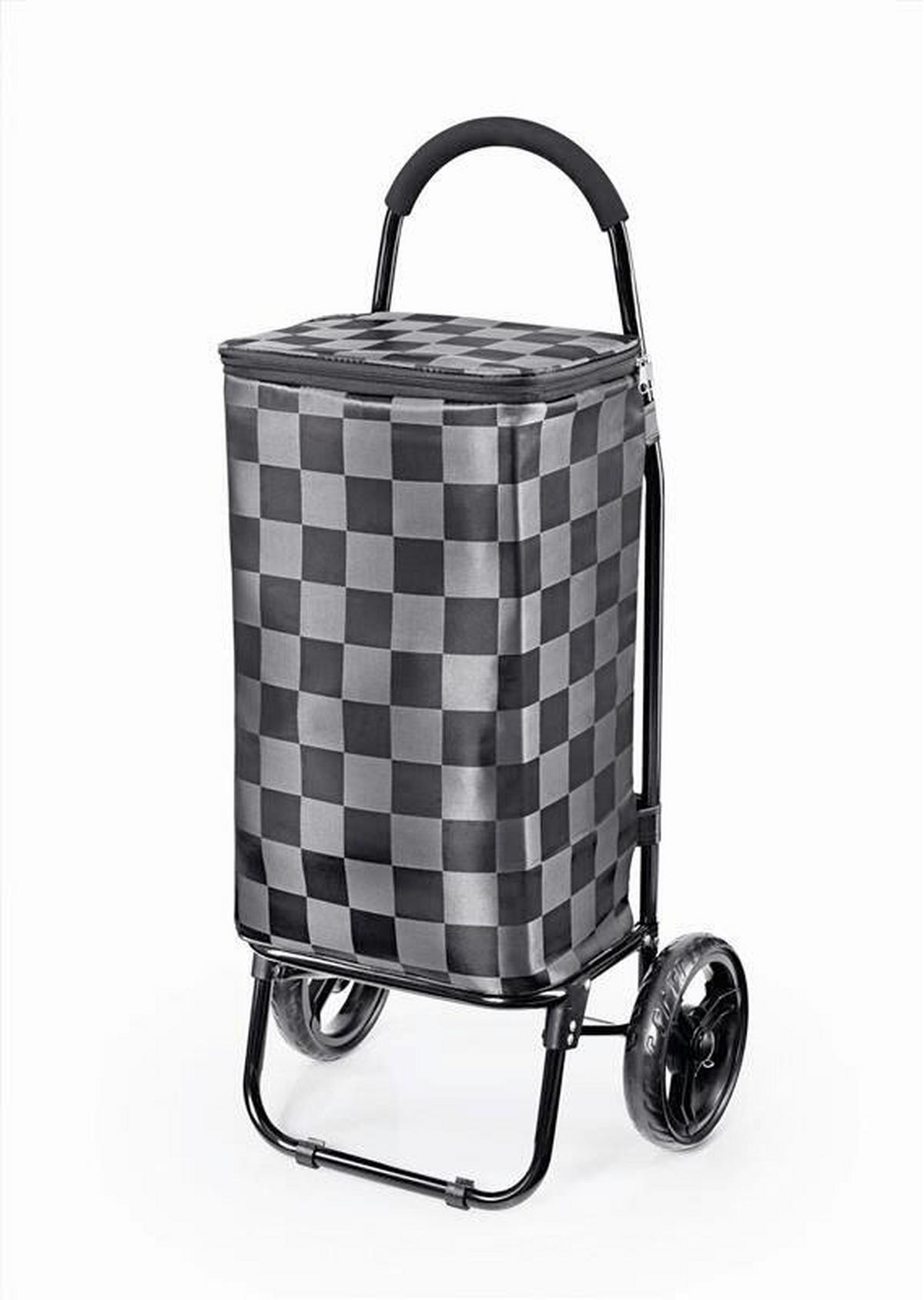 Einkaufstrolley Easymaxx - Schwarz/Grau, Basics, Kunststoff/Metall (45/36/98cm) - EASYMAXX