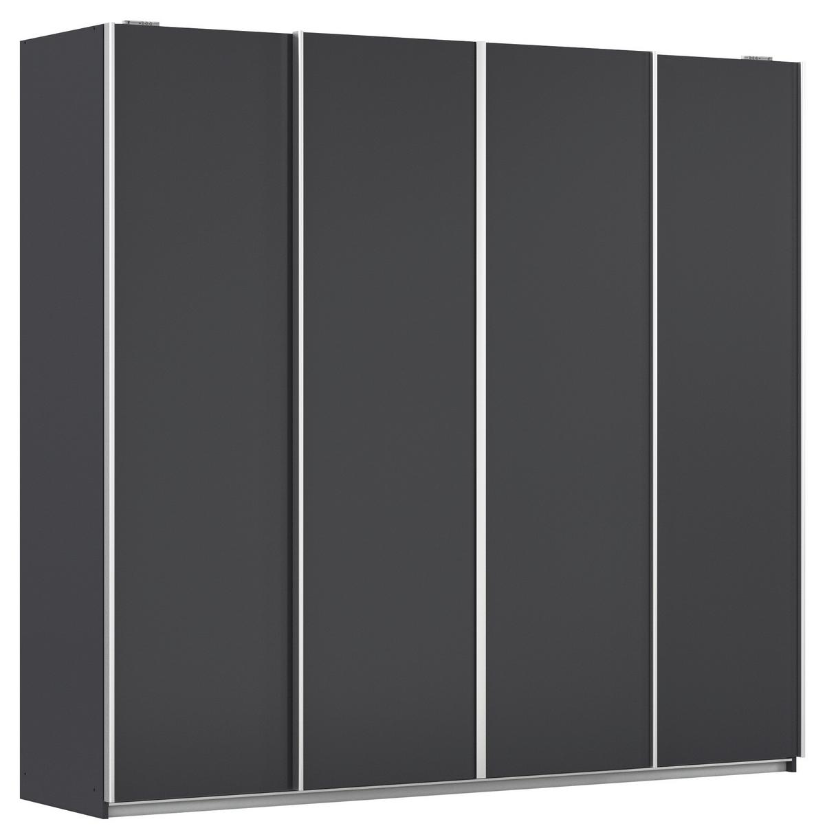 Schwebetürenschrank Altera Dunkelgrau B: 226 Cm - Dunkelgrau, MODERN, Holzwerkstoff (226/211/62cm) - Rauch Möbel