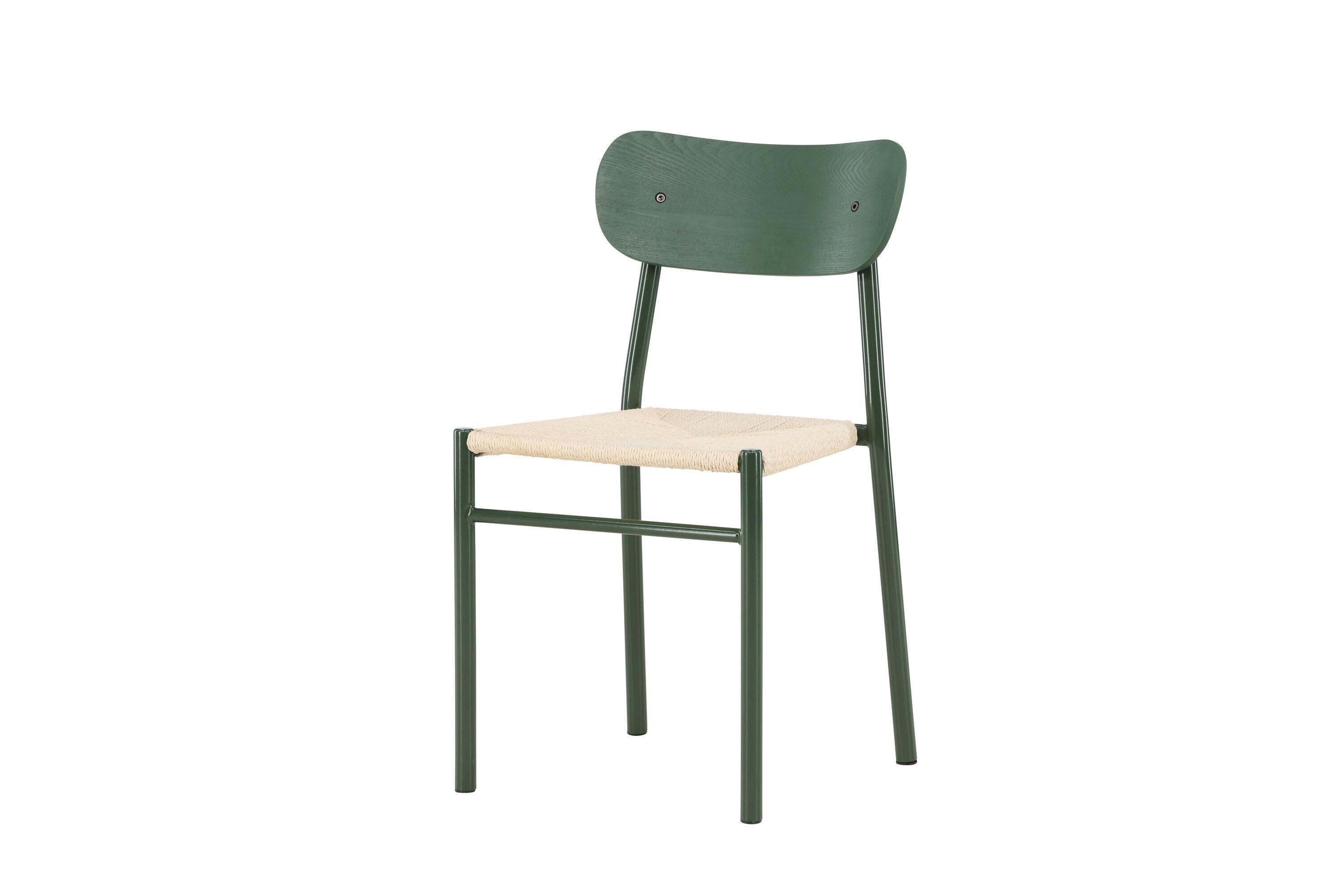 STUHL Polly, Grün/Beige B: 45 cm - Beige/Grün, MODERN, Holz/Textil (45/80/50cm) - Livetastic