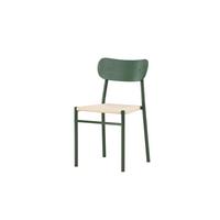 STUHL Polly, Grün/Beige B: 45 cm - Beige/Grün, MODERN, Holz/Textil (45/80/50cm) - Livetastic