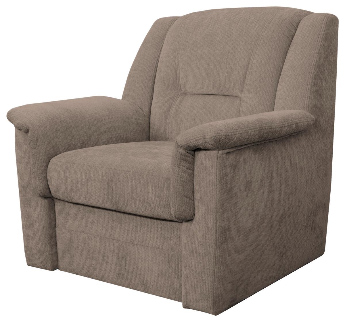 FERNSEHSESSEL Rafael, Taupe B: 94 cm - Taupe/Schwarz, Trend, Textil (94/95/95cm)