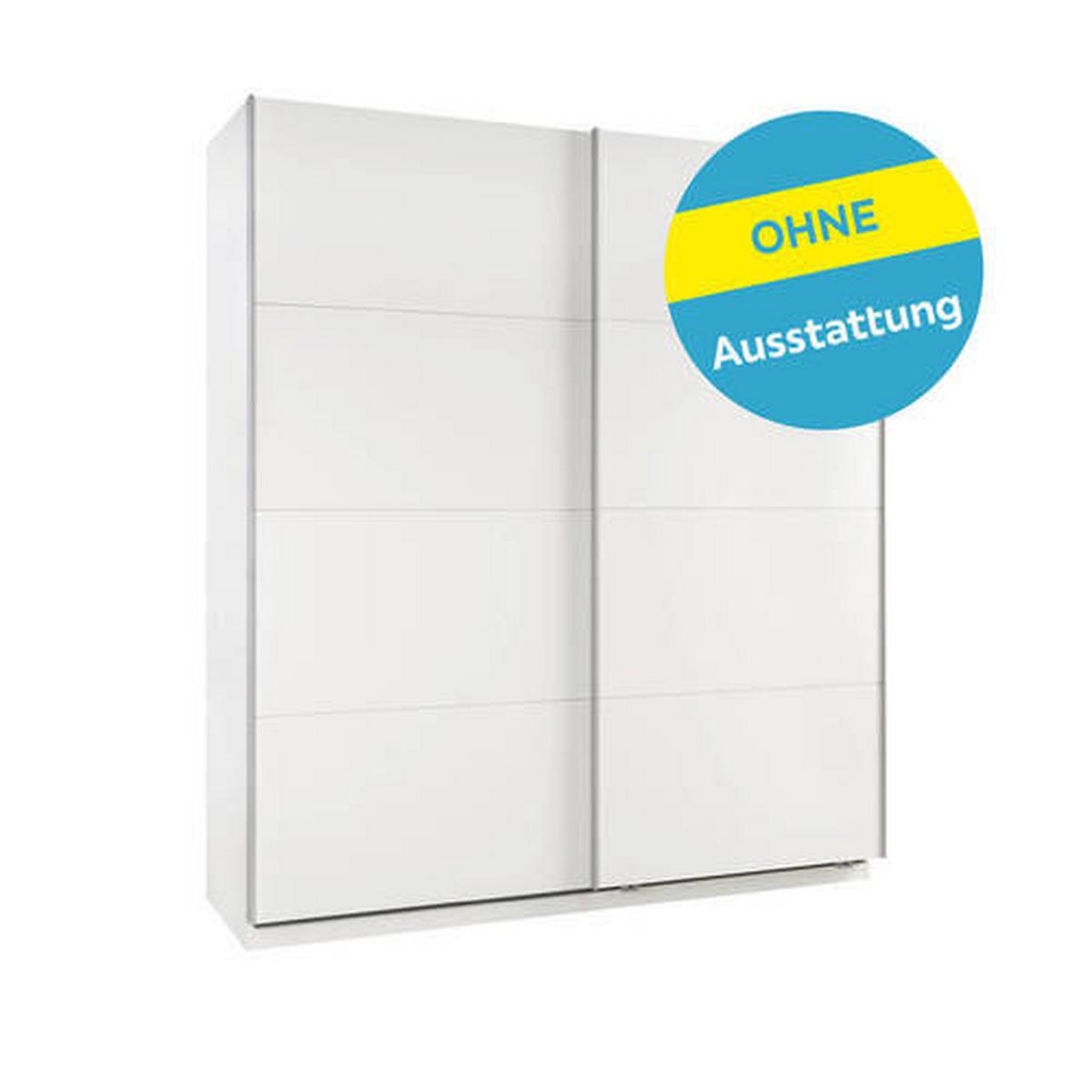 Schwebetürenschrank B: 182cm Ondega Weiß - Weiß, KONVENTIONELL, Holzwerkstoff (182/210/61cm) - Ondega