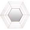 Wandspiegel Romeo 110 Kupfer - Kupferfarben, Basics, Glas/Metall (79,5/69/1,5cm) - Kayoom