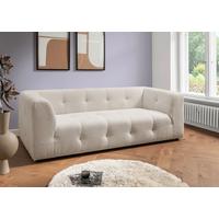 2,5-Sitzer Velice, Weiß B: 218 cm - Schwarz/Weiß, Design, Textil (218/72/95cm) - Livetastic