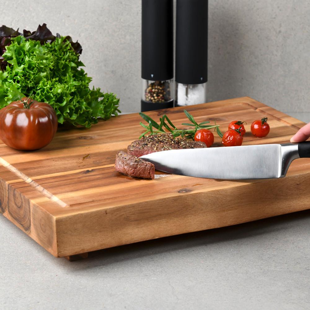 Servierbrett Akazie, Bxhxt: 48x7x36,5 Cm - Akaziefarben, Basics, Holz (48/7/36,5cm) - Kesper