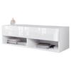 TV-Lowboard B: 100 cm Weiß Hochglanz - Weiß Hochglanz/Weiß, LIFESTYLE, Holzwerkstoff (100/30/31cm) - P & B