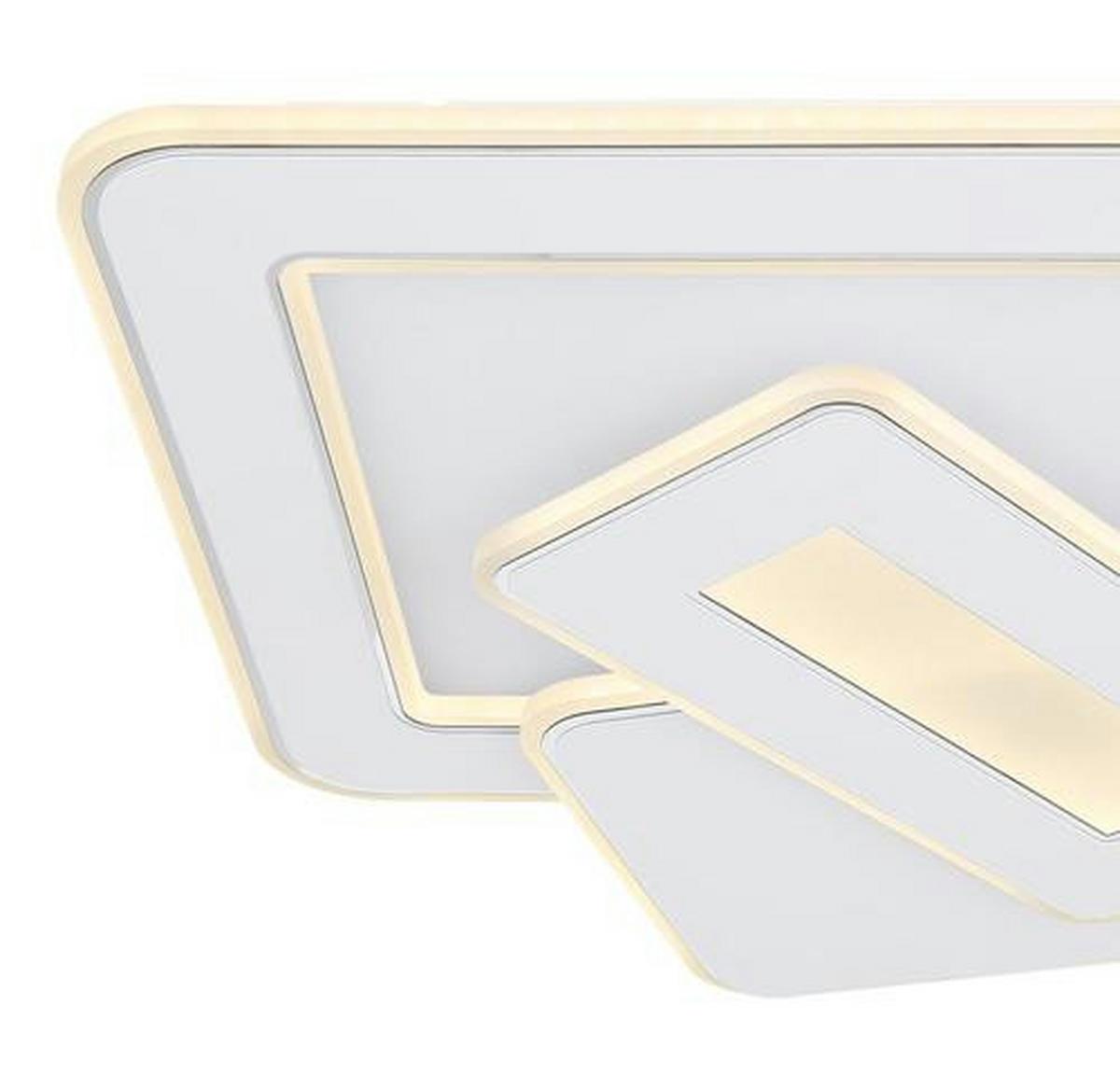 Led-deckenleuchte 48548sh - Weiß, Design, Kunststoff/Metall (49/48,5/6,8cm) - Globo