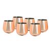 Gläserset 6-teilig - Kupferfarben, Trend, Metall (9,9cm) - Echtwerk